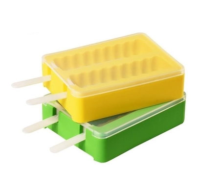 Yaz Popsicle Silikon Buz Blok Kalıpları, İstiflenebilir Ice Cube Tepsileri PP Malzeme