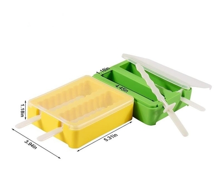 Yaz Popsicle Silikon Buz Blok Kalıpları, İstiflenebilir Ice Cube Tepsileri PP Malzeme