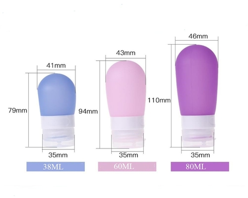 Güzellik Havayolu 100ml Silikon Seyahat Şişesi Küre Top Şekli Ambalaj