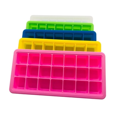 Top Silikon Ice Cube Kalıpları, Kişiselleştirilmiş Ice Cube Tepsileri Büyük Kare