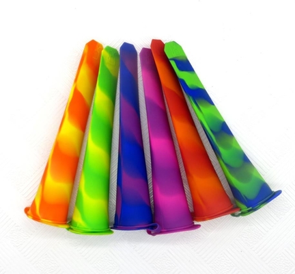 Camo Renkli Silikon Ice Cube Kalıpları 6 Renk Lolly Tasarım Dayanıklı