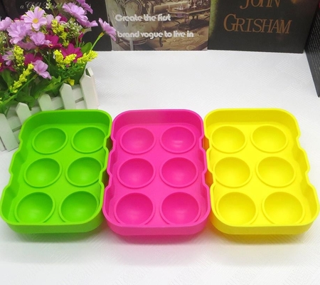 Colorfull Silikon Buz Topu Kalıpları, Silikon Buz Topu Makinesi FDA 18 * 12.5 * 4.8 cm