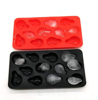 Hayalet Şekli Silikon Ice Cube Kalıpları Cadılar Bayramı Styels FDA Onaylı