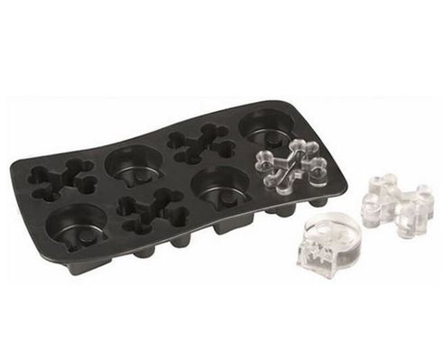 Yaratıcı Silikon Ice Cube Kalıpları Cadılar Bayramı Farklı Şekiller Bulaşık Makinesi Güvenli