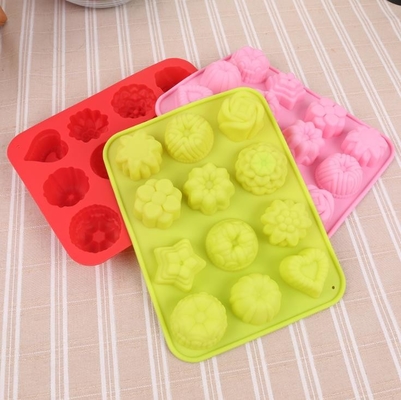 Çiçek Kokteyl Silikon Ice Cube Kalıpları 87g Hafif Dekoratif