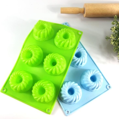 Hafif Silikon Kek Kalıpları Deforme Edilmemiş Deshwasher Yıkanabilir