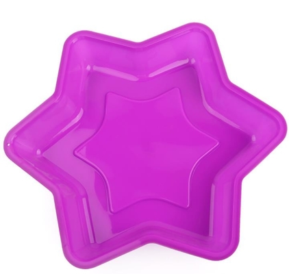 Food Grade Silikon Pişirme Tepsisi, Silikon Bakeware Kalıpları Heksagram Özel Tasarım