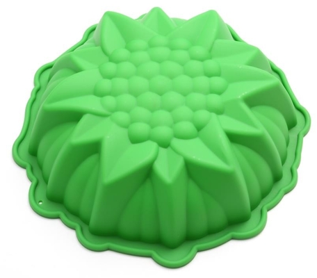 Bakeware Silikon Kek Gömlekleri Üç Boyutlu DIY 8 Inç Yeşil Renk