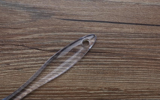 Food Grad Silikonlu Mutfak Eşyaları, Şeffaf Oval Saplı Silikon Kazıyıcı Spatula