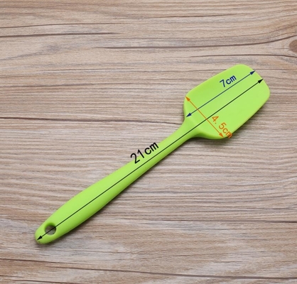 Pişirme için Dayanıklı Oluklu Mini Kauçuk Silikon Kaşık Spatula Seti