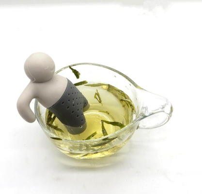 BPA Ücretsiz Mr Çay FDA standart Silikon Çay demlik kutusu paketi ile Adam mevcut