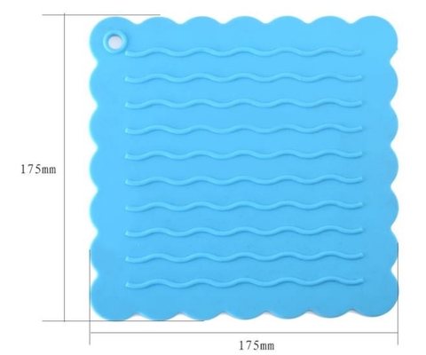 Gurme Placemat Silikon Mutfak Aletleri Kabartma Su Dalgası Deseni