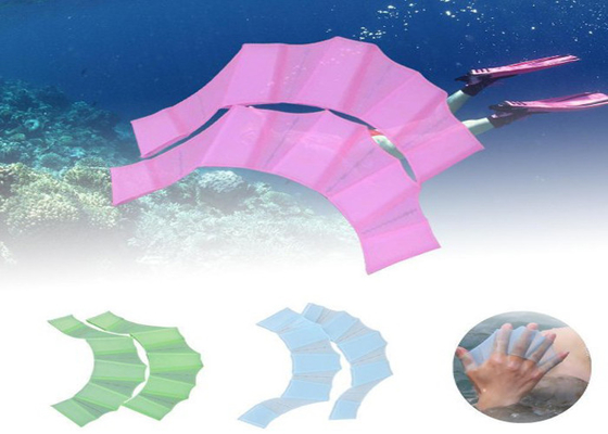 Swimswim ve yüzme egzersiz için silikon perdeli yüzme eldiven kriket