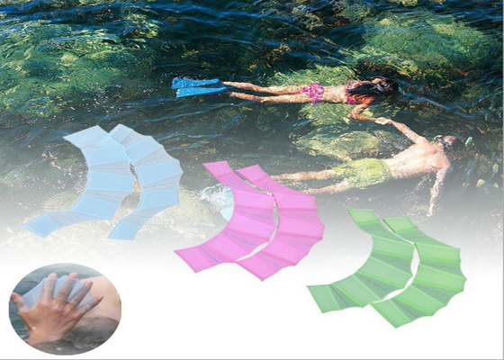 Swimswim ve yüzme egzersiz için silikon perdeli yüzme eldiven kriket