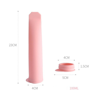 Nordic Color DIY Dondurma Silikon Popsicle Kalıpları Kapaklı Ticari Gıda Sınıfı